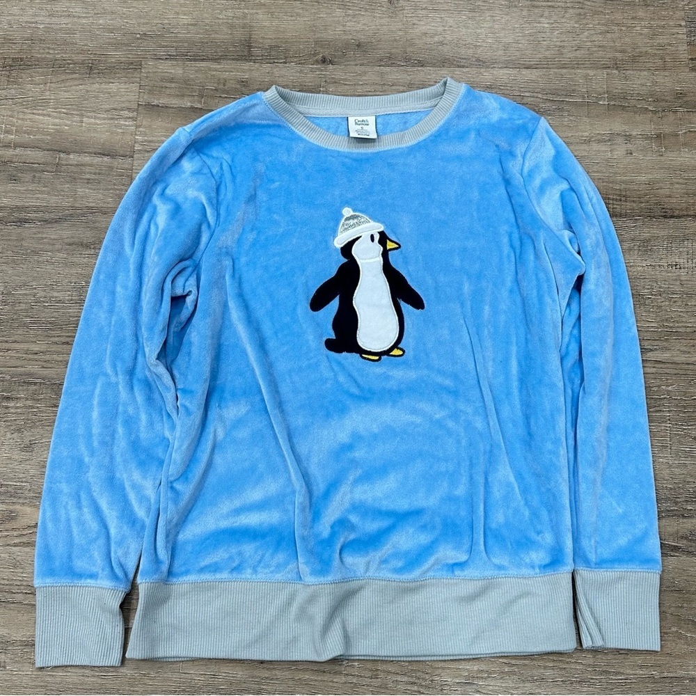 Cozy Blue Penguin Pajamas - Picture 2 of 5